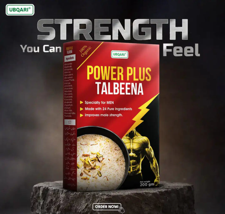Ubqari Power Plus Talbeena for Men (200g) – 100% Organic Energy & Strength Booster