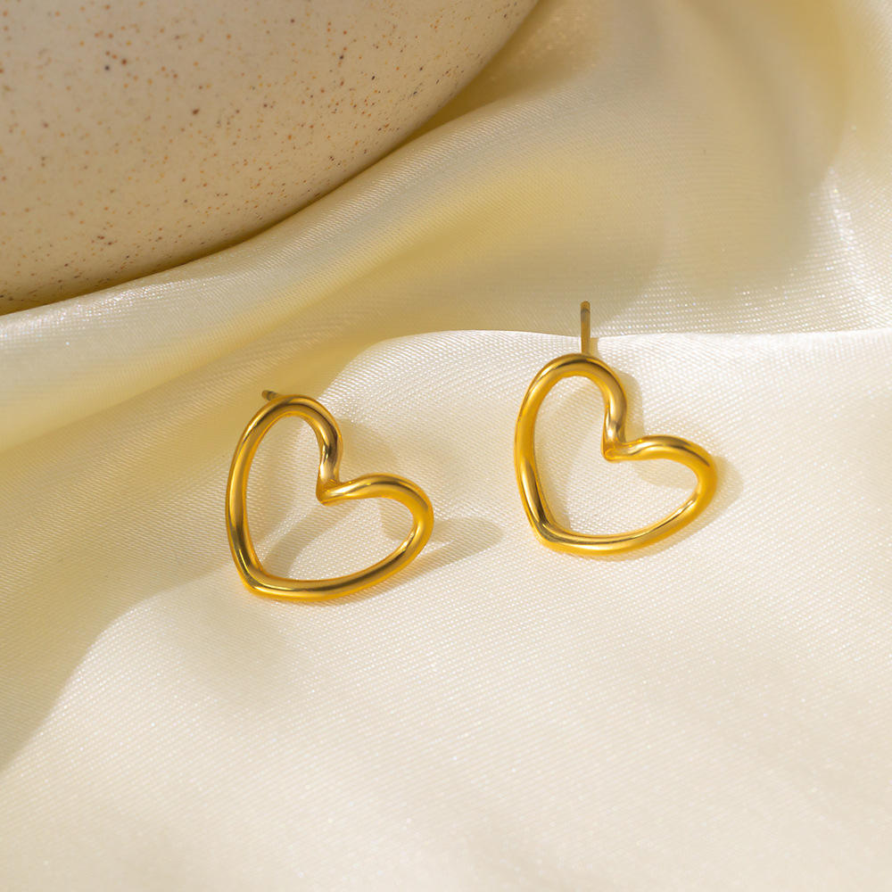 Hollow Heart Earrings