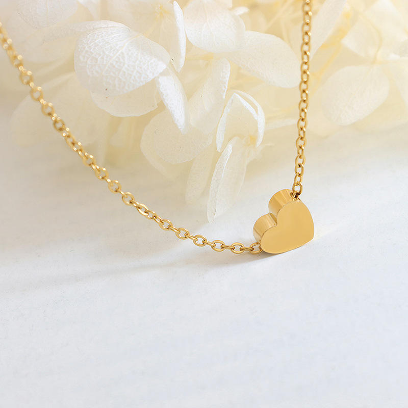 Gold Heart Pendant Necklace